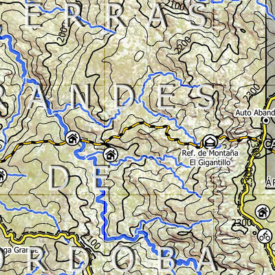Mapa Topográfico Los Gigantes Visión General Preview 2