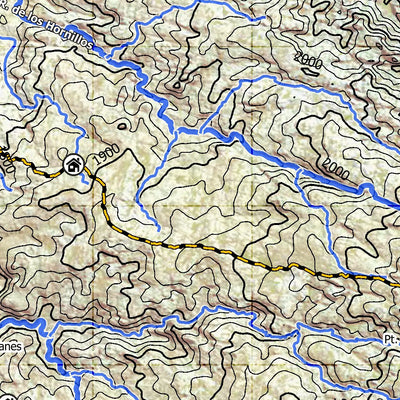 Mapa Topográfico Los Gigantes Visión General Preview 3
