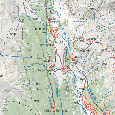 Gran San Bernardo, Valle di Ollomont 1:25.000 Preview 2