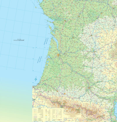 Nouvelle-Aquitaine (France) 1:600,000 (ITMB) Preview 1