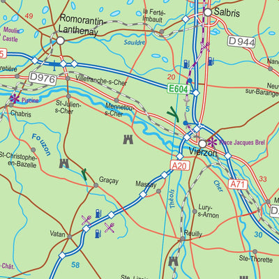 Centre-Val de Loire (France) 1:600,000 (ITMB) Preview 2