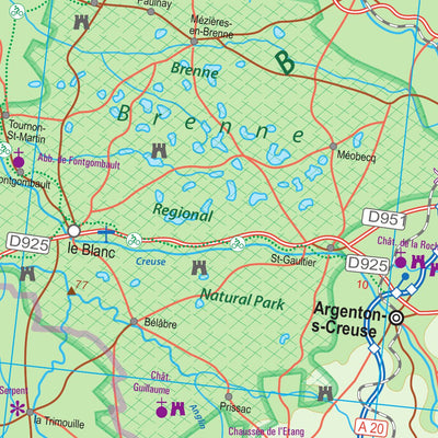 Centre-Val de Loire (France) 1:600,000 (ITMB) Preview 3