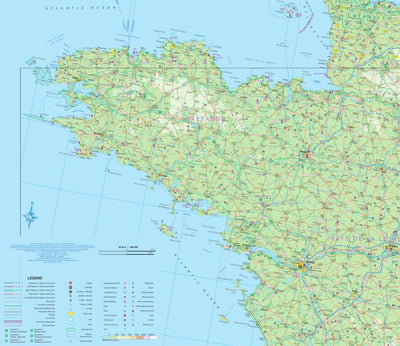 Brittany (France) 1:600,000 (ITMB) Preview 1