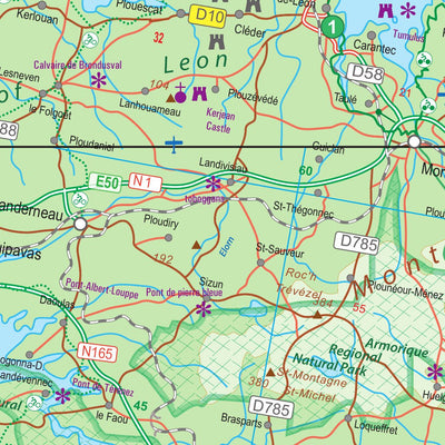 Brittany (France) 1:600,000 (ITMB) Preview 3