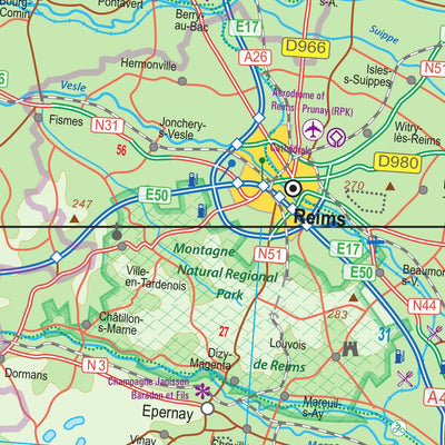 Hauts-de-France (France) 1:600,000 (ITMB) Preview 3