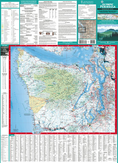 Olympic Peninsula Recreation Map Preview 1