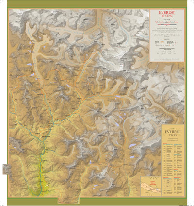 EVEREST Region TREKKING Map Preview 1