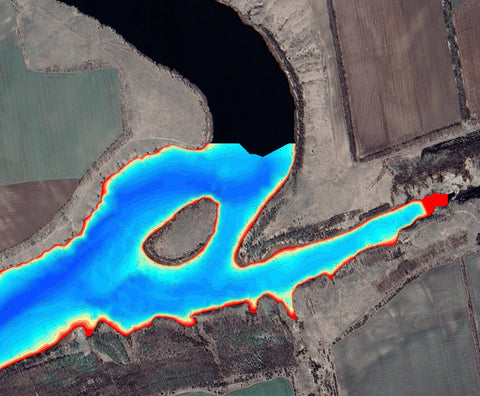03. Інгул річка. Софіївське водосховище. (Миколаївська область) Карта глибин. Preview 1