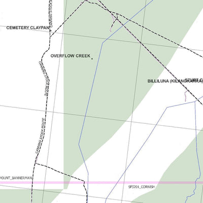 Getlost Map SE5213 MOUNT BANNERMAN Australia Touring Map V15a 1:250,000 Preview 3