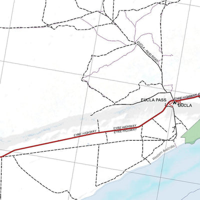 Getlost Map SH5214 EUCLA Australia Touring Map V15a 1:250,000 Preview 3