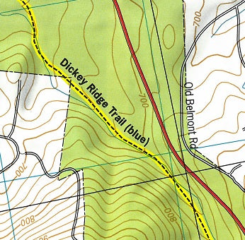 Hike 7: Dickey Ridge in Shenandoah National Park Map by Potomac ...