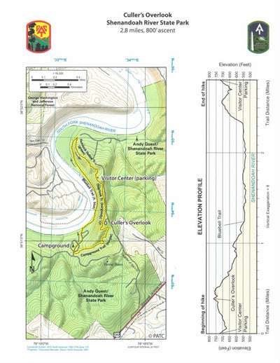 Hike 12: Culler’s Overlook at Shenandoah River State Park Preview 1