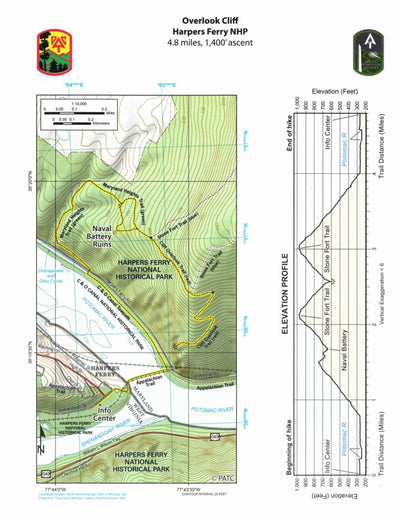 Hike 21: Overlook Cliff in Harpers Ferry Preview 1