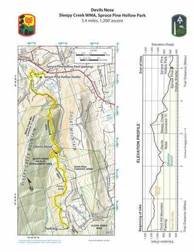 Hike 25: Devils Nose Canyon on Sleepy Creek Mountain Preview 1