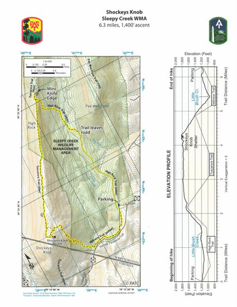 Hike 29: Shockeys Knob in Sleepy Creek Wildlife Management Area Preview 1