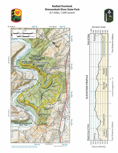 Hike 42: Redtail Overlook in Shenandoah River State Park Preview 1