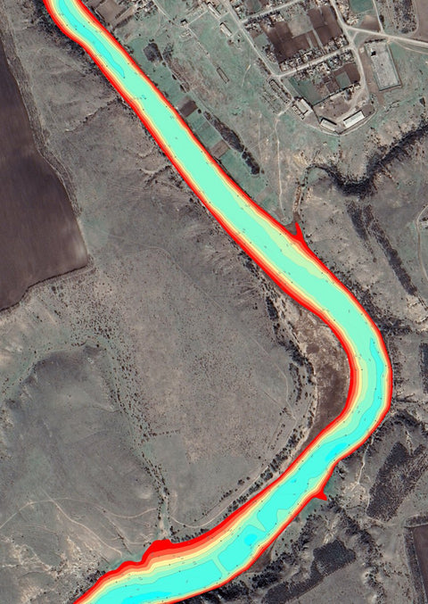 05. Інгул річка. Софіївське водосховище. (Миколаївська область) Карта глибин. Preview 1