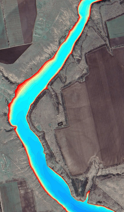 04. Інгул річка. Софіївське водосховище. (Миколаївська область) Карта глибин. Preview 1