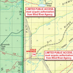 Shoshone National Forest Visitor Map (South Half) - Wind River & Washakie RDs (North Area) Preview 2
