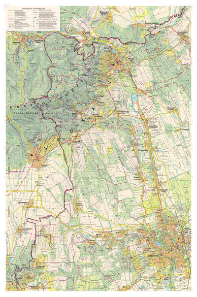 KŐSZEGI-HEGYSÉG turistatérkép / tourist map Preview 1