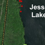 Jesse Lake - Nipigon River Fishing Map Preview 2