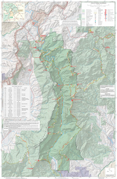 Pisgah National Forest, Linville Gorge Wilderness, Special Use Map Preview 1