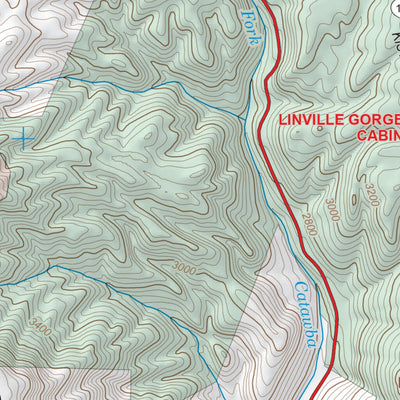 Pisgah National Forest, Linville Gorge Wilderness, Special Use Map Preview 3