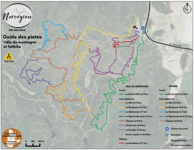 Le Norvégien - Guide des pistes (vélo de montagne et fatbike) Preview 1