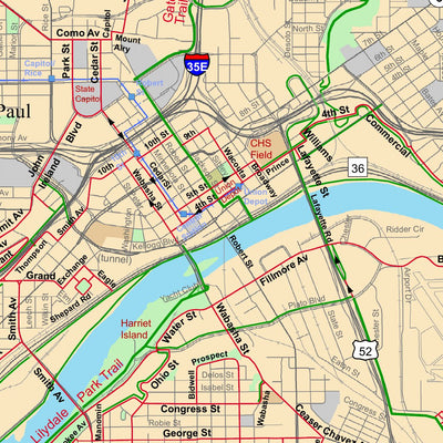 Twin Cities Bike Map Preview 3