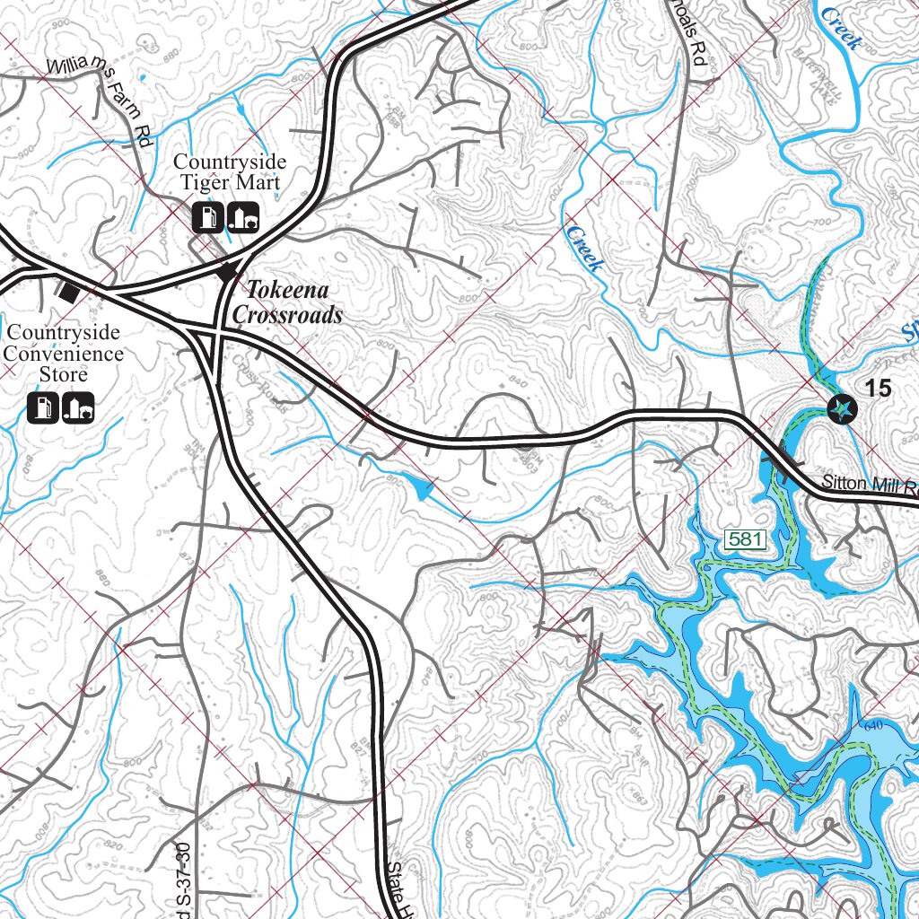 302 Lake Hartwell Map by Kingfisher Maps, Inc. | Avenza Maps