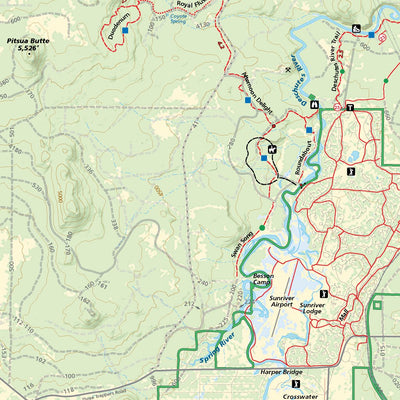 Bend & Sunriver, Oregon Trail Map Preview 2