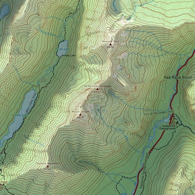 Ultimate Glacier National Park Topo Preview 2