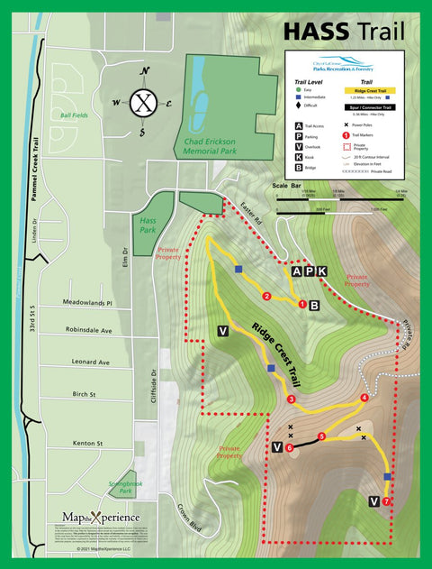 City of La Crosse Hass Trail Map Preview 1