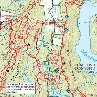 Northern New Jersey Highlands (Combined Map) : 2021 : Trail Conference Preview 3
