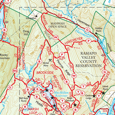 Northern New Jersey Highlands (Combined Map, with A.T. Corridor Map) : 2021 : Trail Conference Preview 2