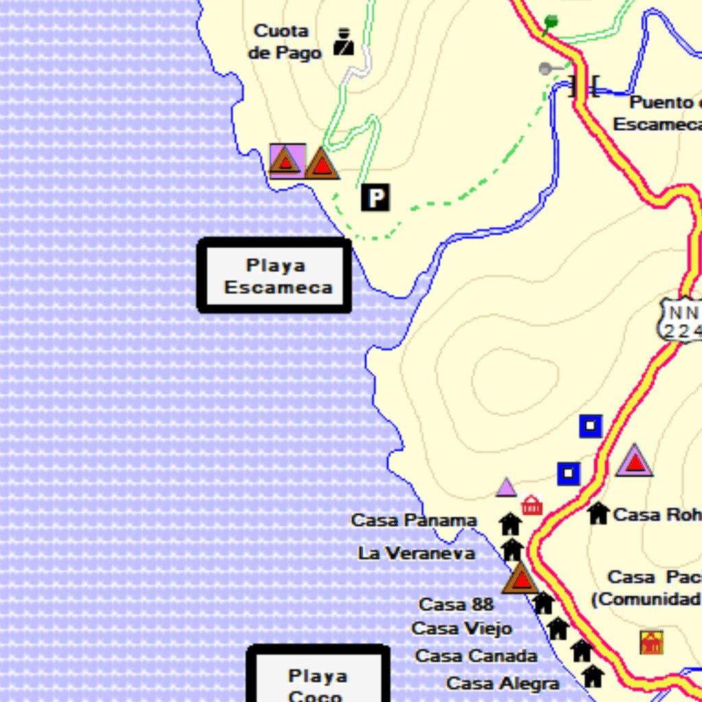 Departamento de Rivas Sur Map by Eco Viaje Mapas | Avenza Maps