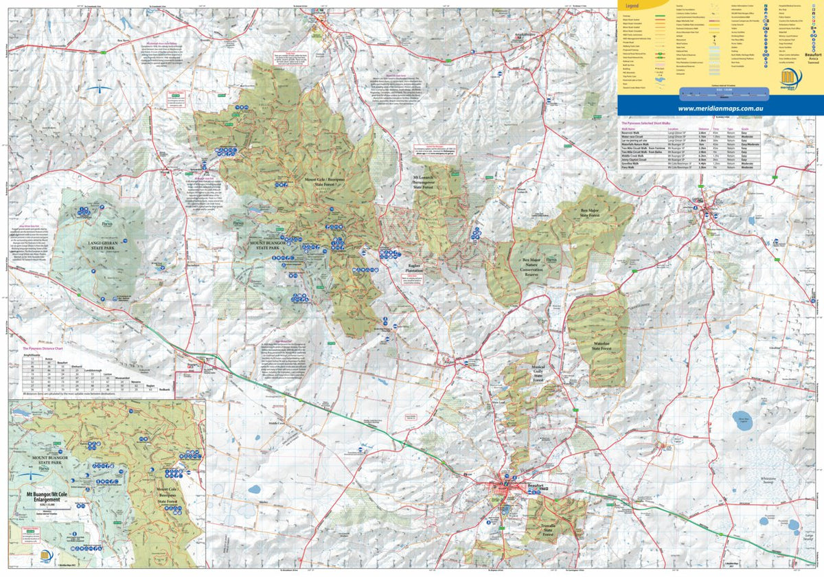 The Pyrenees Touring Map South Ed1 by Meridian Maps | Avenza Maps