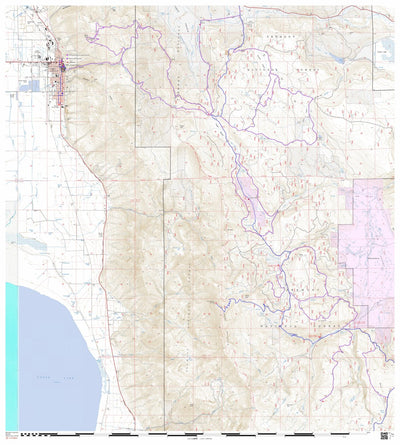 Central Oregon SxS Where to Ride Lakeview to Fort Bidwell-California and Adel-Oregon Map#2 Preview 1