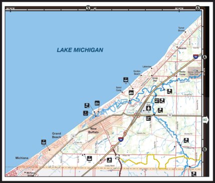 Southern MI All-Outdoors Atlas & Field Guide pg. 162-163 (Insert) Preview 1