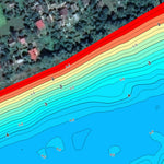 Дністер річка (с.Атаки - с. Окопи) Карта глибин. Preview 2