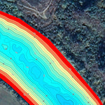 Дністер річка (с.Рашків - с.Рухотин) Карта глибин. Preview 2