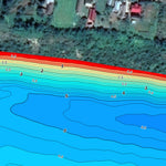 Дністер річка (с.Окопи - с.Білівці) Карта глибин. Preview 2