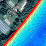 Дністер річка (с.Окопи - с.Білівці) Карта глибин. Preview 3