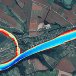 Дністер річка (с.Атаки - с. Окопи) Карта глибин. Preview 1