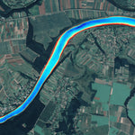 Дністер річка (с.Окопи - с.Білівці) Карта глибин. Preview 1