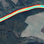 Дністер річка (с.Рашків - с.Рухотин) Карта глибин. Preview 1