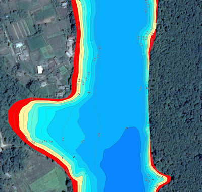 Збруч річка. Мартинківське водосховище. Карта глибин. Preview 3