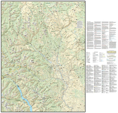 Methow, Twisp & Pasayten Wilderness, Washington Trail Map Preview 1