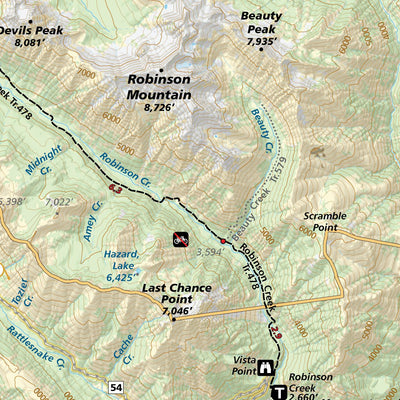 Methow, Twisp & Pasayten Wilderness, Washington Trail Map Preview 3