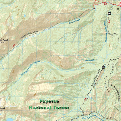 McCall, Idaho Trail Map Preview 2